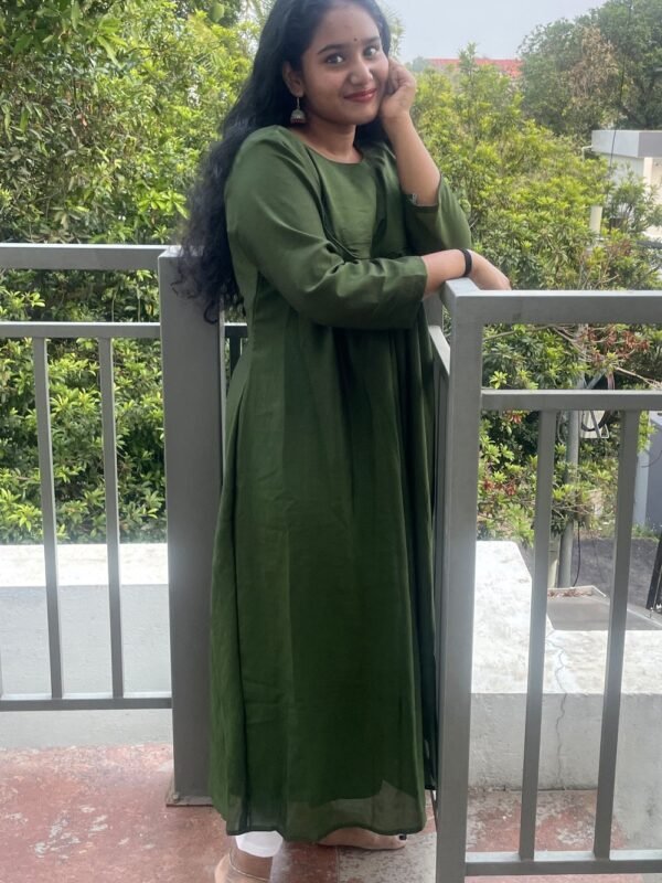Olive Green Kurti by Iktara by JS